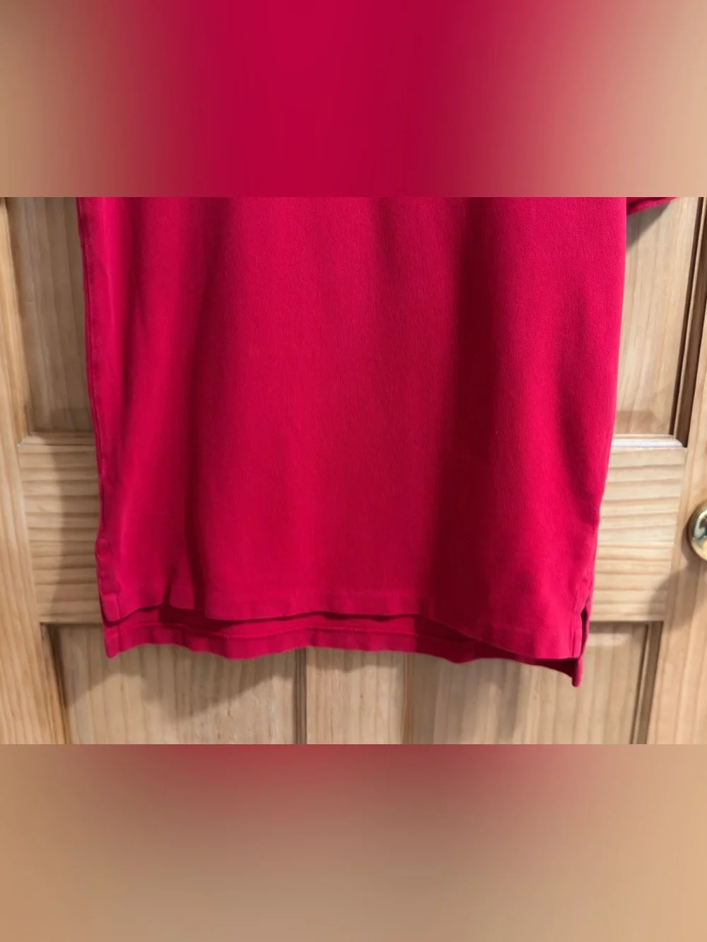 Polo by Ralph Lauren Men’s Red Classic Cotton Polo Shirt-S-EC